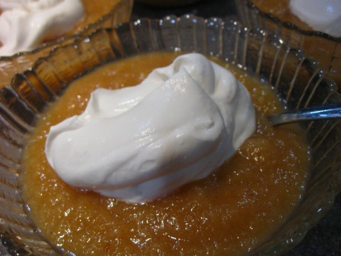 applesauce whipped cream
