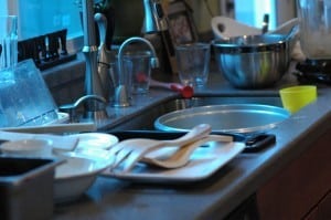 Messy kitchen