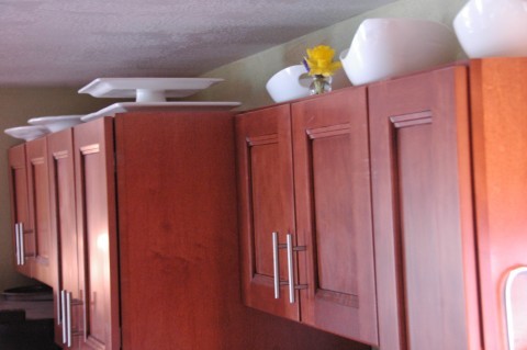 white dishes