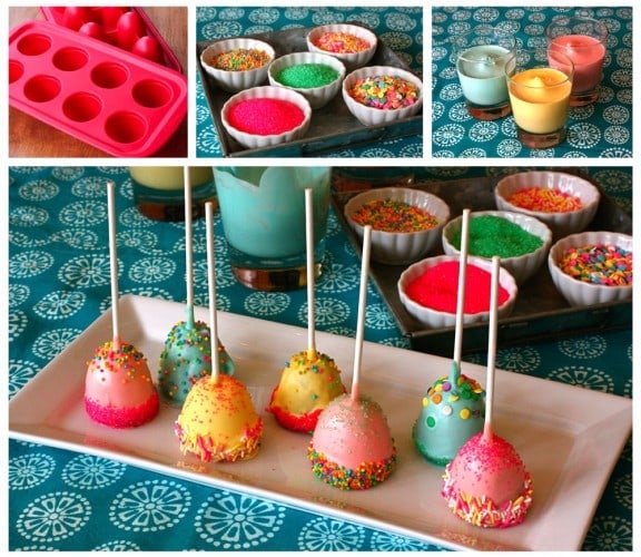I first made these Spring Brownie Pops as a fun decorating activity for my 