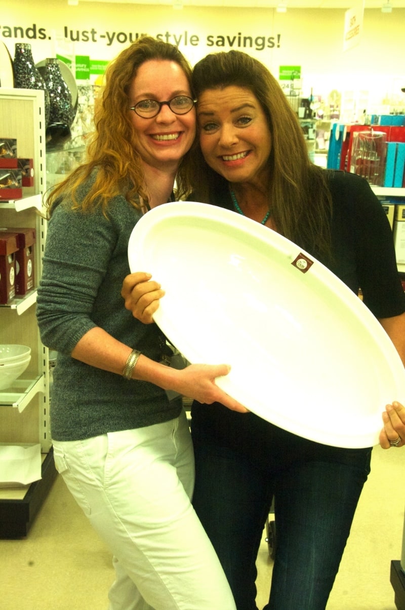 HomeGoods white platter