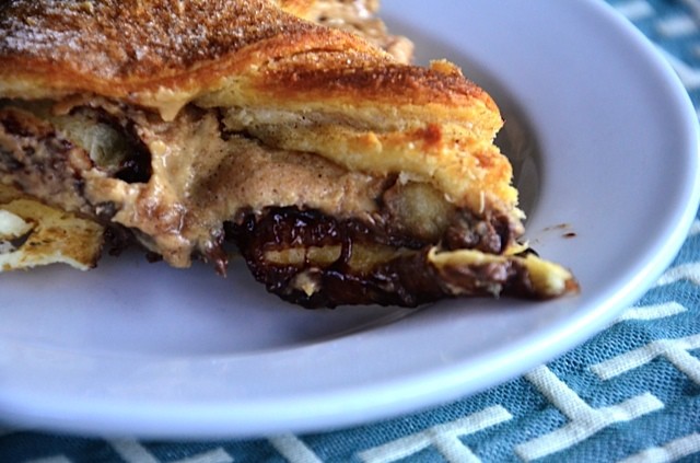 Nutella & Peanut Butter Crescent Roll Dessert