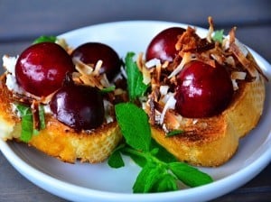 Cherry Crostini