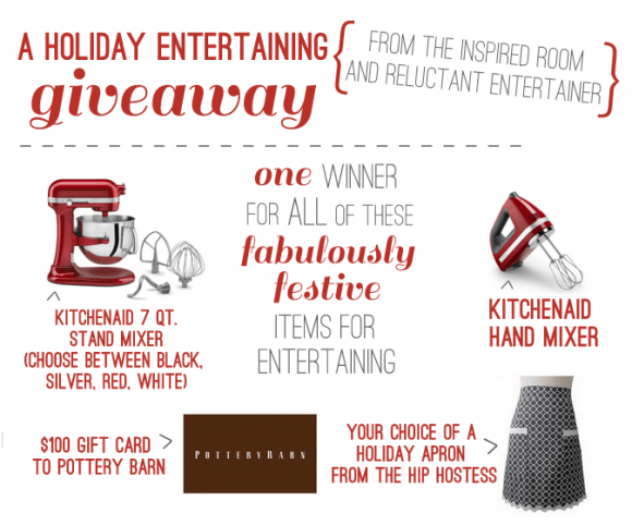holiday entertaining giveaway | Reluctant Entertainer