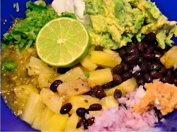 Bush's Black Bean Pineapple Guacamole Bush's Black Bean Pineapple Guacamole