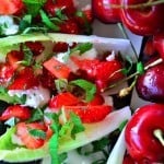Endive with Strawberry, Mint, and Honey Recipe