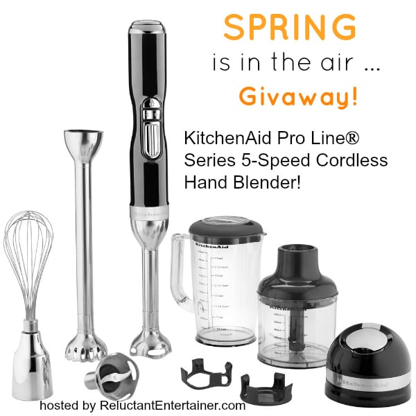 KitchenAid 5Speed Cordless Hand Blender GIVEAWAY