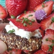 Strawberry and Blue Cheese Bruschetta