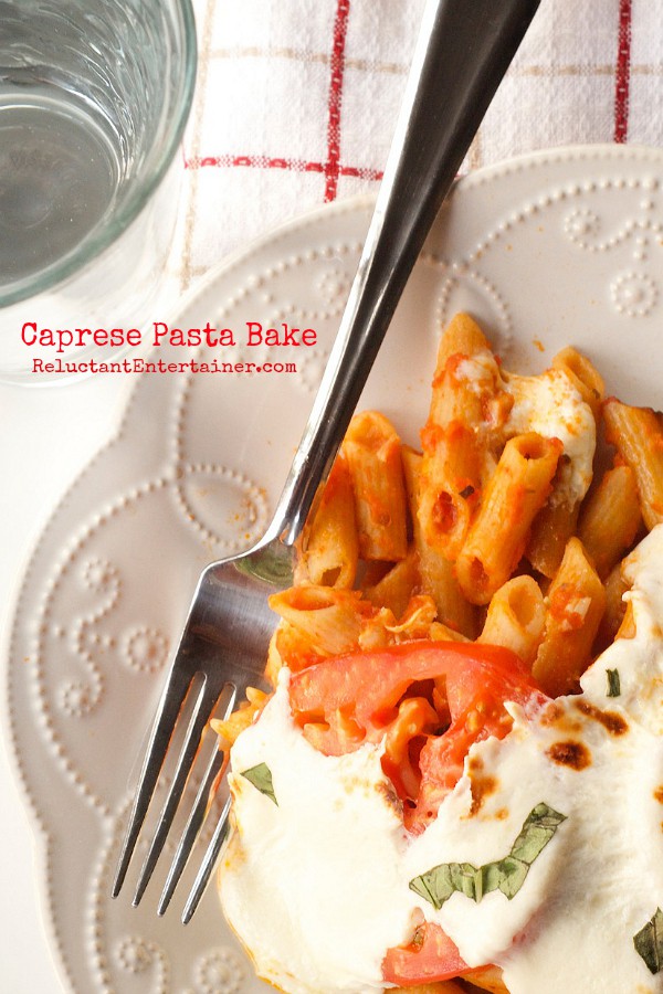 African Babies and Caprese Pasta Bake with Fresh Garden Tomatoes