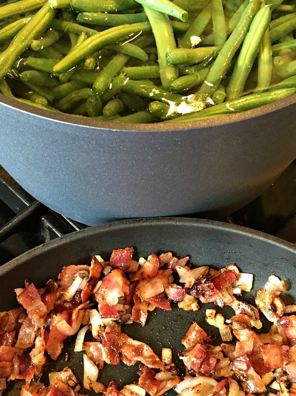 Onion Shallot Bacon Green Bean Recipe