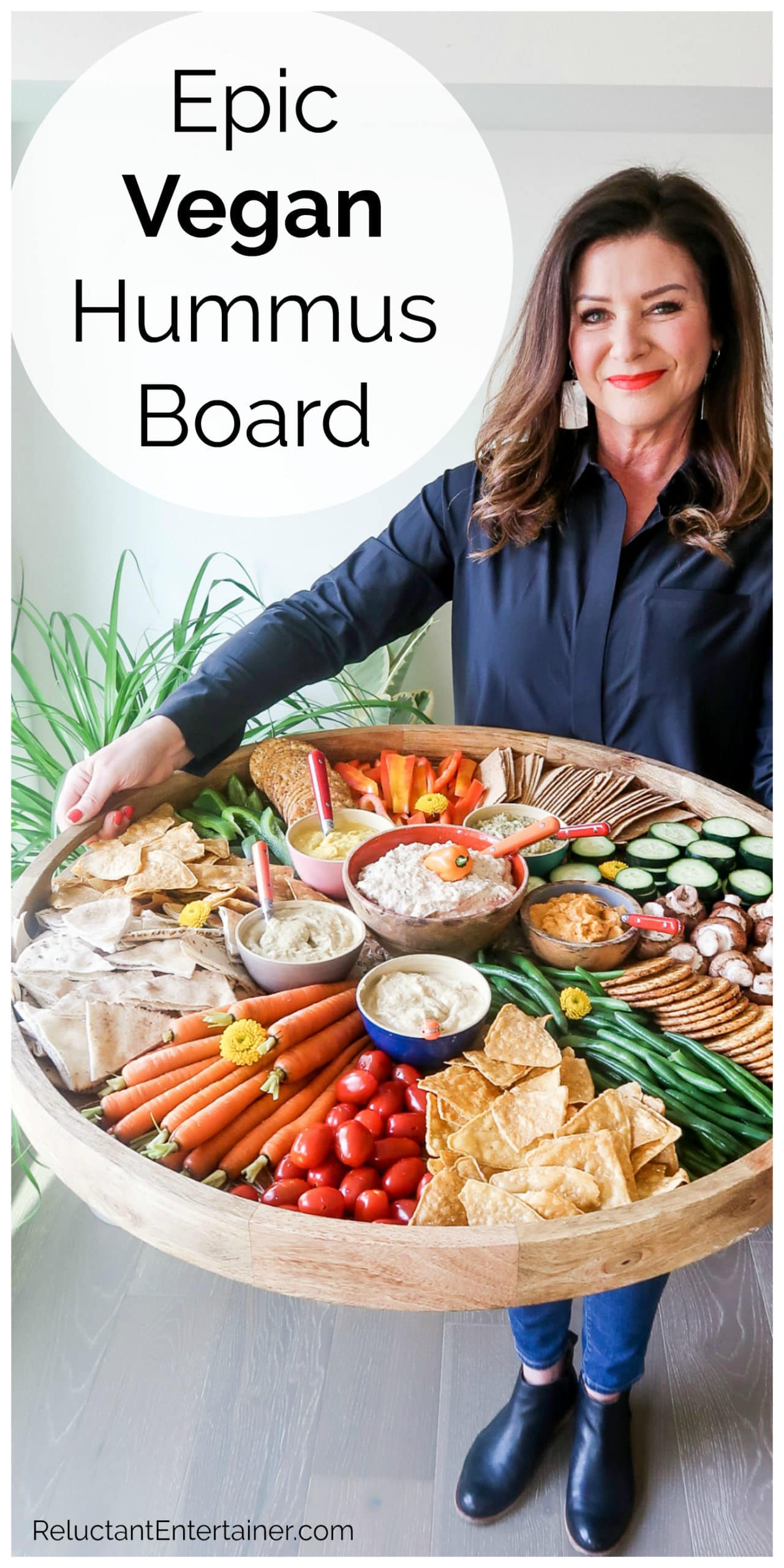 Epic Vegan Hummus Board Reluctant Entertainer