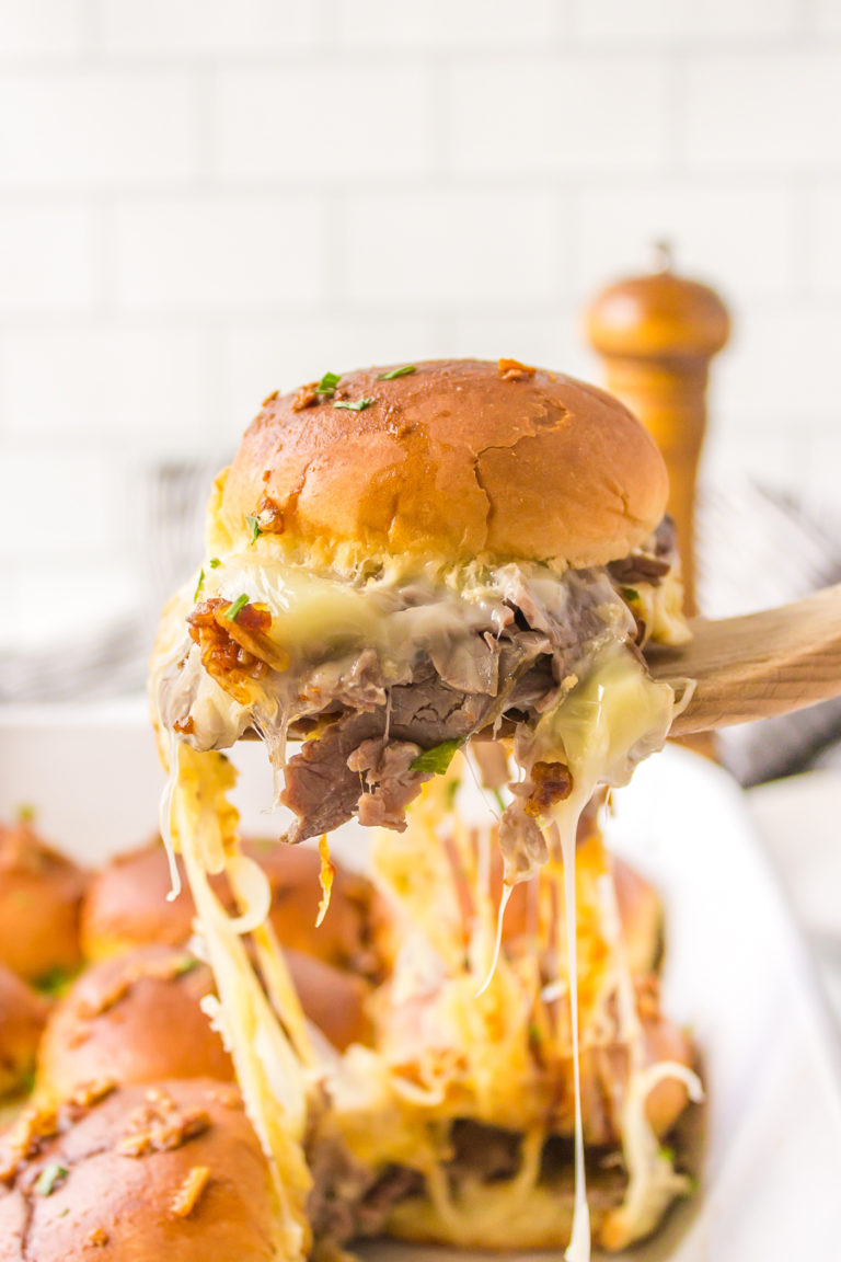 French Dip Sliders In A Cake Pan Reluctant Entertainer