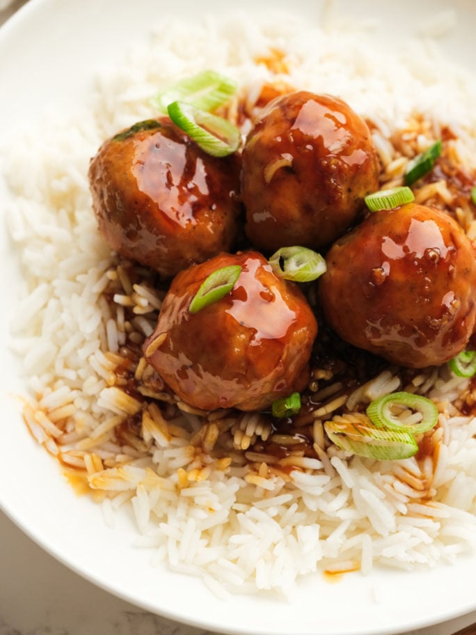 Teriyaki Chicken Meatballs With Pineapple Reluctant Entertainer