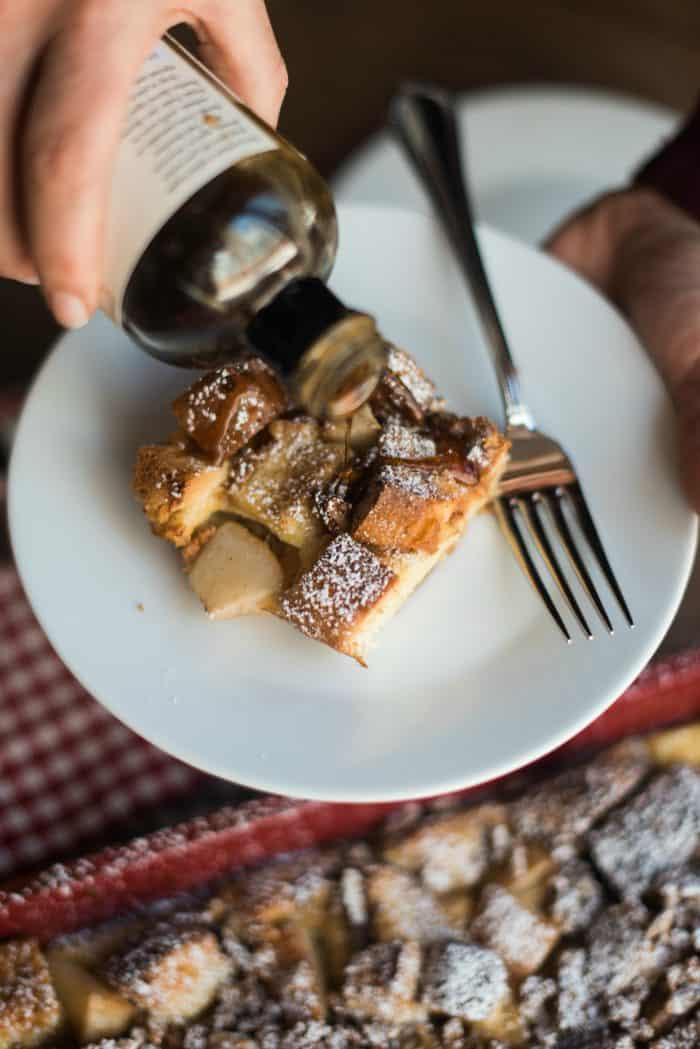 Pear Vanilla French Toast Casserole