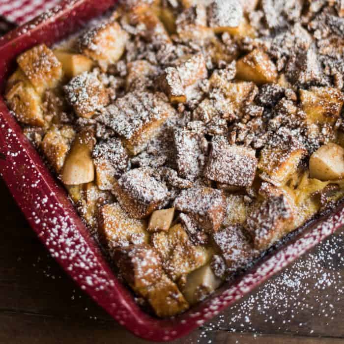 Pear Vanilla French Toast Casserole