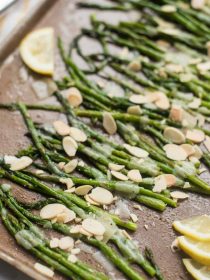 Baked Asparagus Shaved Parmesan for Easter Brunch