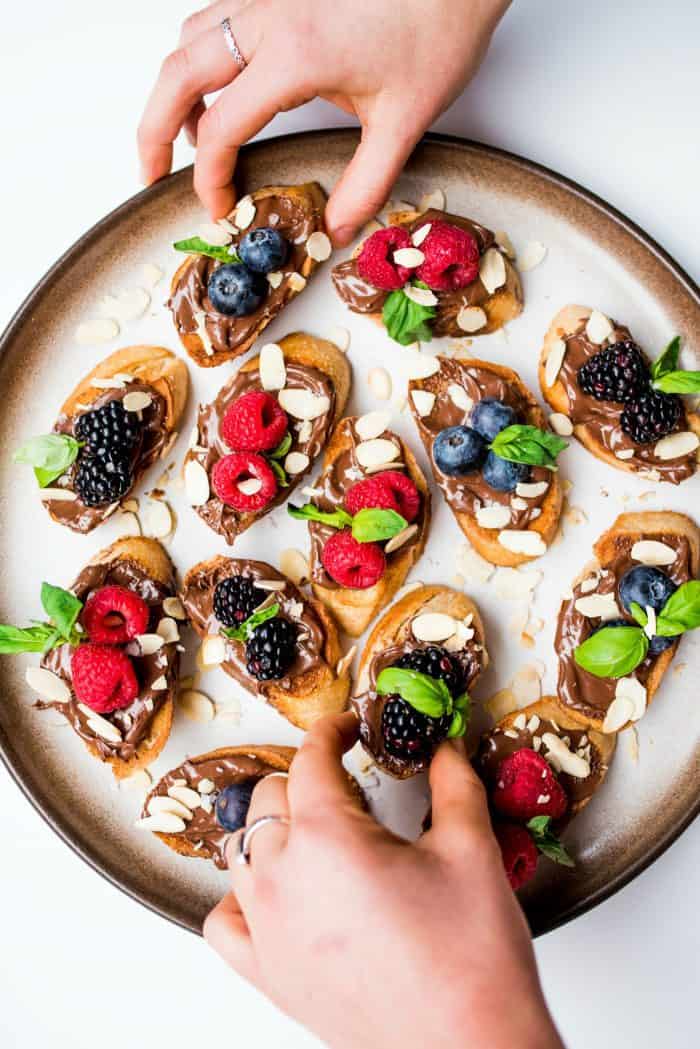 Best Nutella Berry Bruschetta