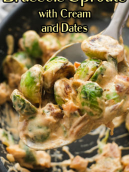 Brussels Sprouts with Cream and Dates