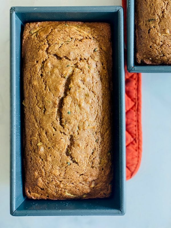 2 pans of Organic Zucchini Applesauce Bread