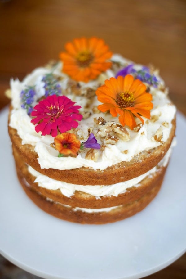 Banana Walnut Cake with Cream Cheese Frosting Recipe