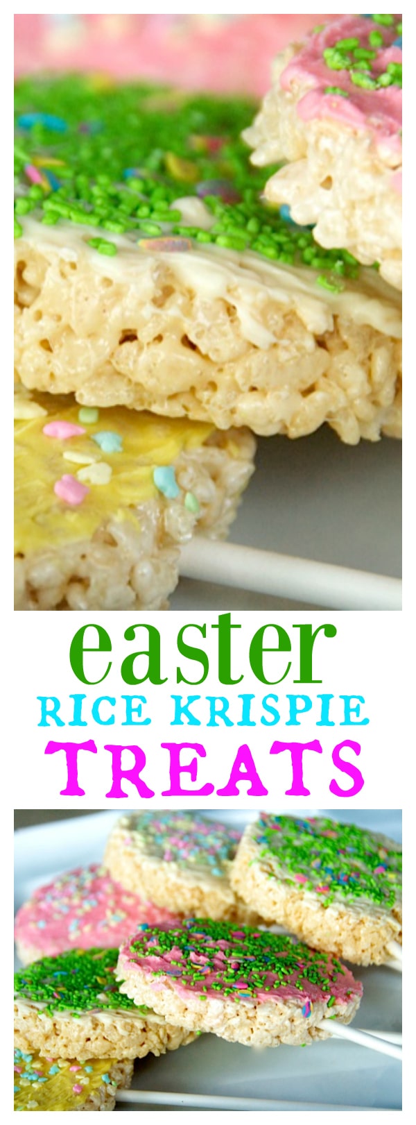 Easter Egg Rice Krispie Treats on a Stick