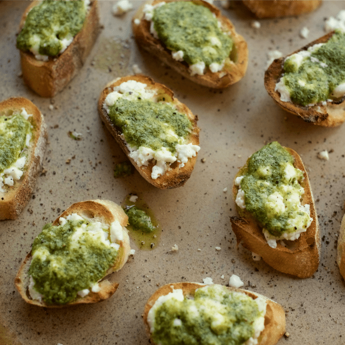 8 Fast & Easy Appetizers with Pesto