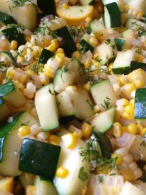 Fresh Corn and Zucchini Saute | Reluctant Entertainer