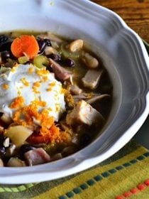 Bush’s Beans One-Pot Citrus Chicken Chili | Reluctant Entertainer