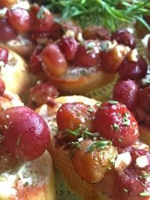 Roasted Grapes & Rosemary | Reluctant Entertainer