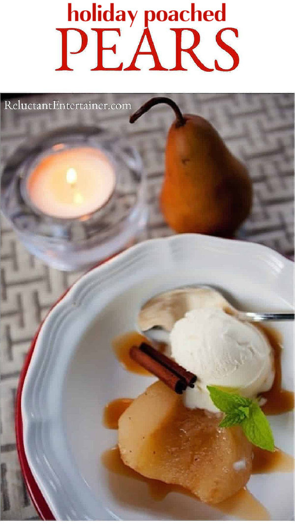 poached pears