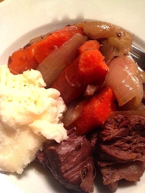 Pioneer Woman's Perfect Pot Roast Turned into Soup Luncheon