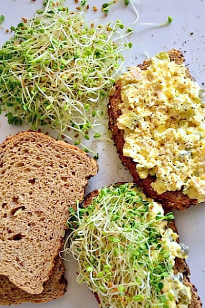 Egg Salad with Tuna and Sweet Pickles Sandwich Recipe