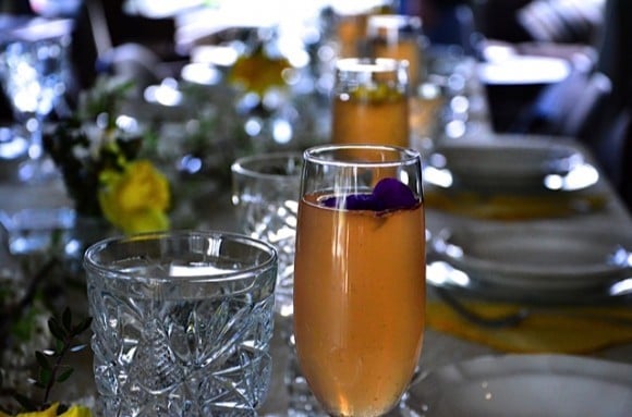 edible flowers in drinks | reluctant entertainer.com