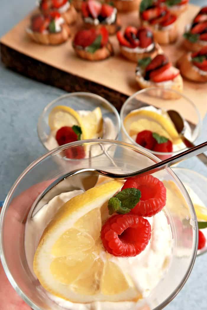 Light Lemon Cheesecake Mousse Recipe - Reluctant Entertainer