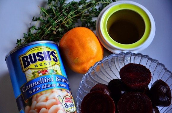 Bush's Cannellini Beans and Beet Hummus