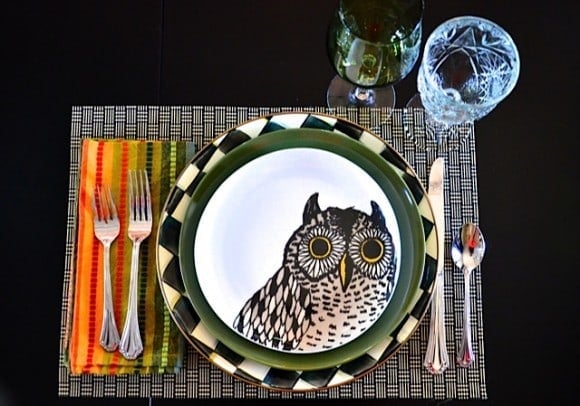 West Elm owl plates | reluctantentertainer.com