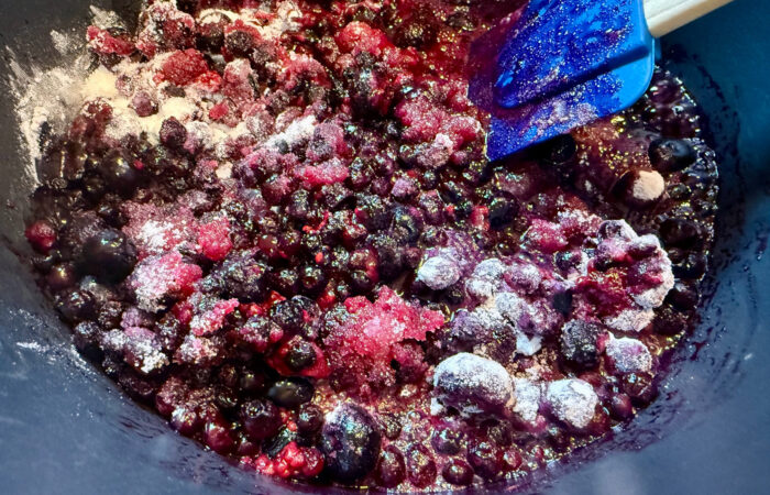 mixing Frozen Berries