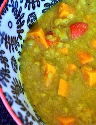 Red Lentil Sweet Potato Stew | Reluctant Entertainer
