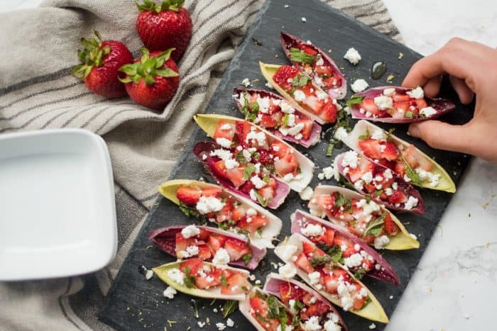 Easy Endive with Strawberry Mint Honey Recipe