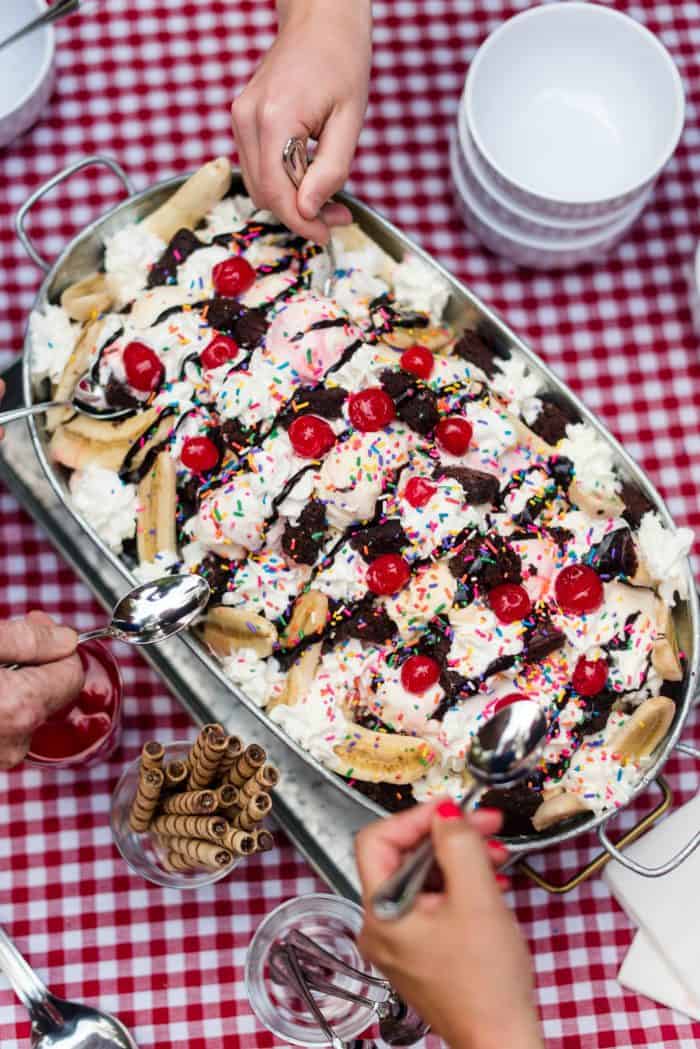 How to Make a Summer Ice Cream Trough Dessert