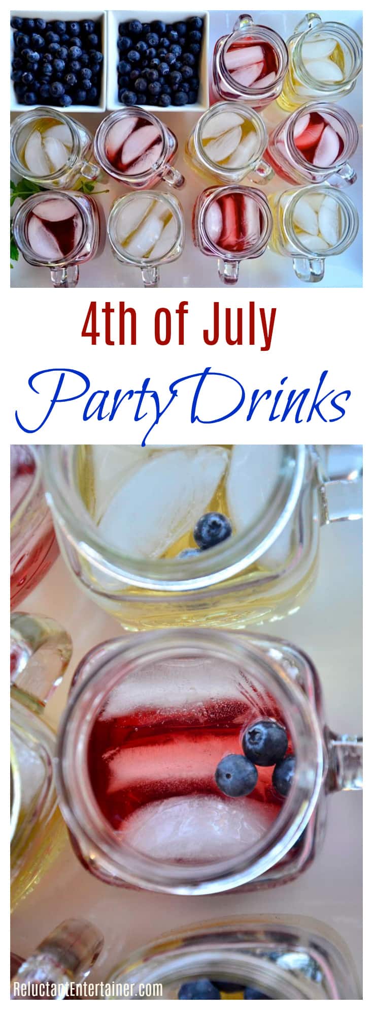 4th of July Party Drinks Display