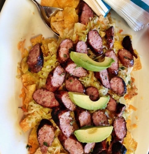 Nacho Cheese Recipe with Sausage and Sauerkraut