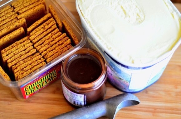 Graham Cracker Ice Cream Sandwich Dessert