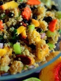 Peaches Quinoa Salad