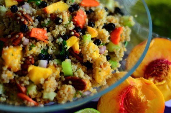 Quinoa and Oregold Peach Salad