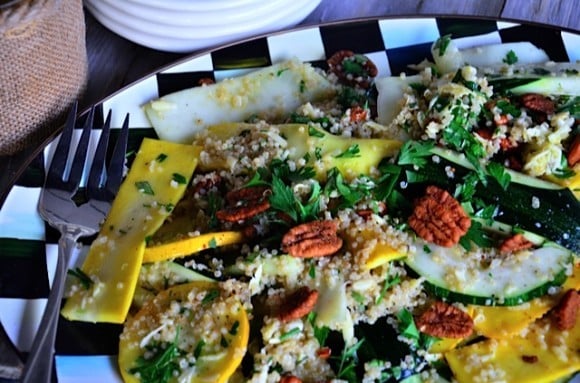 Zucchini Summer Squash Salad with Quinoa