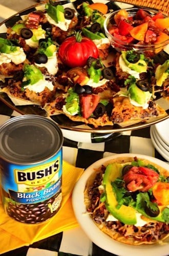 Bush's Black Bean Mexican Pizza
