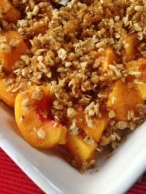 Granola Peach Crisp | Reluctant Entertainer