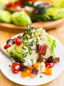 wedge salad with blue cheese