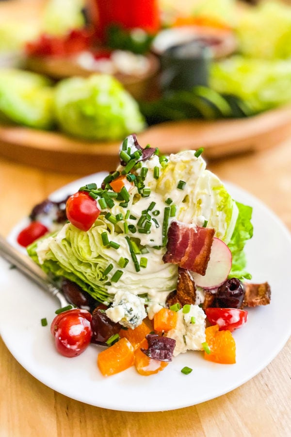 wedge salad with blue cheese